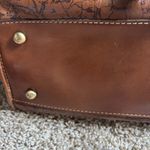 Patricia Nash Purse Leather Calvi Satchel Shoulder Bag Signature Map Riot Rust Photo 14