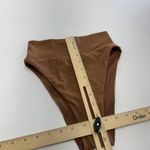 Aerie  Bikini Bottom Womens XS‎ Brown Orange High Cut Cheeky High Waisted Photo 7