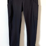 Lululemon Athletica Workout Athleisure Leggings Black Teal Size 4 Photo 0