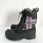 Keen Dry Snowden Black Purple Plaid Lace Up Winter Weather Boot Lined 7 Women Photo 69