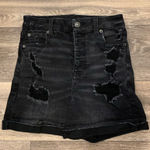 American Eagle  distressed denim shorts.  Size: 0.  Super stretch. Photo 0