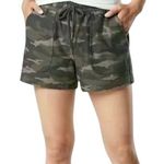 Athleta  Camo Farallon Shorts Drawcord Lightweight Organic Cotton Stretch Green 2 Photo 1