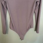 Torrid  Ribbed Square Neck Bodysuit Lavender Purple Long Sleeve‎ Photo 8