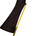 Coach  Women's 32 Horsebit Pocket Flare Trouser Pants Dark Plaid Wool Tweed‎ Photo 7