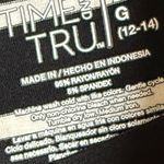 Time And Tru  black and white striped dress sleeveless size large Photo 5