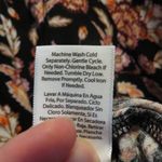 Terra & Sky  Black Floral Print Top Orange Brown Maroon Sz 1X Boho Blouse Photo 6