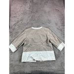 Chico's NWT  Linen Animal RV Lynette Jacket Tibet Taupe SizeL Reversible Photo 10