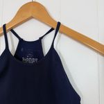 Free People Movement Navy Blue Ribbed High Neck Crop Tank Size M Photo 2