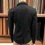 La Bijou Black Tee Stretch Fabric One Button Faux Pocket Blazer Jacket Womens S Photo 11