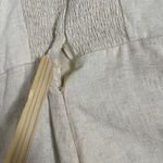 She & Sky She &‎ Sky Women's Romper Medium Beige Sleeveless Tie Strap Smocked Back Casual Photo 8