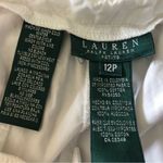 Ralph Lauren Lauren  100% Cotton Wide Leg Cargo Pedal Pusher/Capri White Pant 12P Photo 7