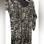 Coldwater Creek  Black & White Longsleeve Sheer Nylon Business Dress‎ Size 6 Photo 2