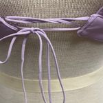 For Love & Lemons Roxie Bralette Purple Faux Leather Grommets NEW Small Photo 4