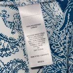 Laundry by Shelli Segal Laundry Shelli Segal‎ Womens Paisley Blouse Top Button Up Blue Blue White Small Photo 3