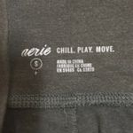 Aerie Chill Play Move High Rise Lace Up Cotton Leggings Olive Green Womens Sz S Photo 3