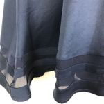 Lulus LULU’s Blue Sheer Determination Navy Blue Mesh Skater Dress Small New With Tags Photo 6
