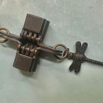 Stabilized Turquoise & Carnelian Beaded Necklace with Industrial Cross & Dragonf Photo 3