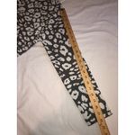 Cotton Emporium Leopard Print Cardigan Size S Open Front Gray Winter White Long Sweater Pockets Photo 6