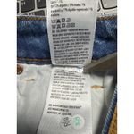 American Eagle Denim‎ Shorts High Waisted Distressed Cuffed Dark Wash Size 00 Blue Photo 4