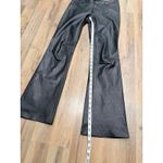 Theory 100% Leather Flare Pants Black Women's Size 2 Low Rise Bootcut Photo 6