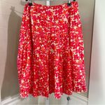 Ann Taylor Midi Skirt Lined Fit & Flare Size 2 100% Cotton Summer Color Fun Photo 9