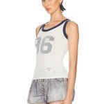 Acne Studios  Ermes Top in White & Navy Small New Womens Sleeveless Tank Photo 3