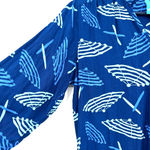 Escapada  size Small 3/4 length sleeves v neck navy blue with umbrella print‎ Photo 3