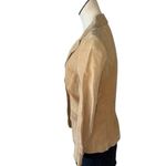 NWOT 90s Tan Suede Blazer Jacket Studs Photo 3