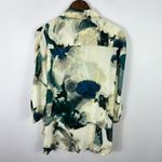 Cynthia Rowley Top Womens Plus Size 1X Green Abstract Indie Boho Artsy Gallery Photo 2
