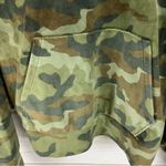 American Eagle  Green Camo Plush Velveteen Pullover Dolman Sleeve Hoodie Small Photo 4