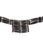 Black Bead  Buffalo Bone Chest Plate Choker Western Indian style Jewelry NEW Photo 0