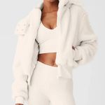 Alo Yoga Foxy Sherpa Jacket Ivory S Photo 0