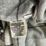 Anthropologie Cloth & Stone Grey Plaid Off The Shoulder Blouse Top Large Photo 6