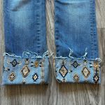 Driftwood Medium Wash Colette Aztec Embroidered Cuffed Bootcut Jeans Size 28 Photo 8