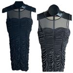 Valerie Bertinelli Cinched Bodycon Dress with Nylon Neckline Photo 1