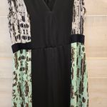 BCBGMAXAZRIA {M}  Maxi Dress Green Black White Photo 4