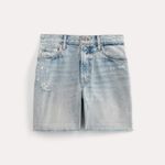 Everlane The Cheeky Short in Light Indigo, Size 27 Photo 4