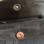 La Regale  Black Snap Closure Beaded Strap Crossbody Purse Photo 3