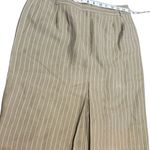 Talbots Y2K Linen Blend Pinstripe Two Piece Skirt Suit Set Women’s 8 Beige Photo 11