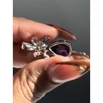 Pear Purple Amethyst Lab Photo 2