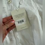 Bohme  White Scalloped Button-Up Blouse Photo 6