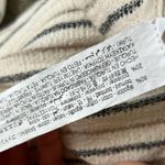 ZARA  Cotton Blend Striped Earth Tone Crinkle Fabric Drawstring Waist Pants XL Photo 5