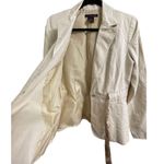 Willi Smith Khaki Linen Tie Waist Tailored Blazer 4 Photo 7