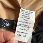 Windsor  Black & Tan Maxi Floral Lace Sheer Draped Split On Side Dress Sz… Photo 10