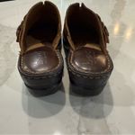 B.O.C Born Concept Aderyn Leather Slip On Clogs Womens Size 9 Brown Buckles Mule Photo 3