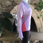 Lucy Activewear Lucy Tech  Cowl Neck 1/4 Zip Purple Long Sleeve with Thumb Holes Women's Size S Photo 3
