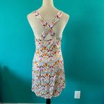 Free People NWT  Women's Sasha Sweetheart-Neck Mini Dress Multi Floral Size L Photo 4