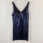 Line and Dot  Thea Sequin Mini Dress in Black Size Small NWT Party Holiday NYE Photo 3