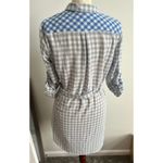 Skies Are Blue  Women’s Plaid 3/4 Sleeve Shirt Dress Medium Photo 4