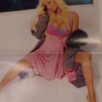 Marciano New Paris Hilton  By Guess Pink Lace Cut Out Flowy Open Back Dress Photo 12